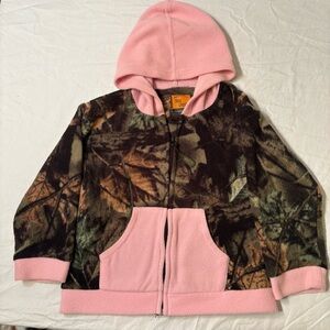 Kids Camouflage and Pink Hoodie